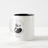 KARL MARX SÉPARE, KARL MARX REMPLACE ZWEIFARBIGE TASSE (Vorderseite Links)
