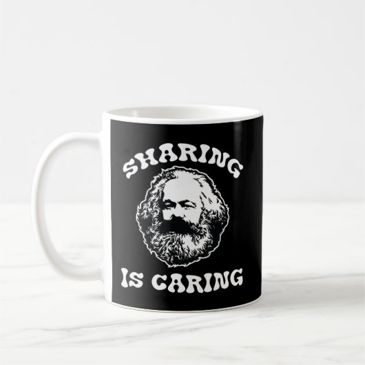 Karl Marx Sharing Kümmre sozialistisch.pn Kaffeetasse (Links)