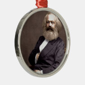Karl Marx Silbernes Ornament (Rechts)