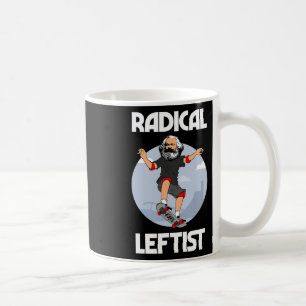 Karl Marx Skateboard fahrender radikaler Linker Lu Kaffeetasse