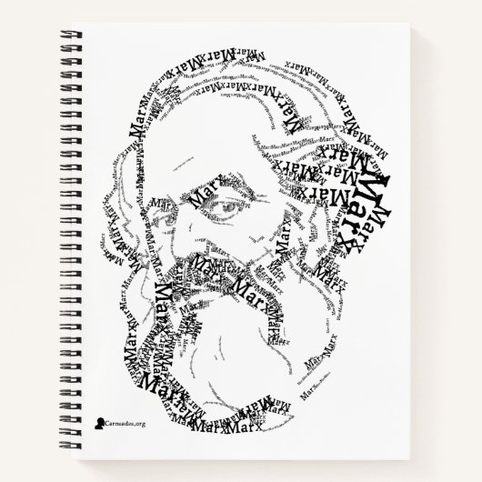 Karl Marx Spiral Notebook Notizblock (Vorderseite)