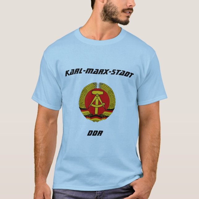 Karl-Marx-Stadt, DDR, Chemnitz, Deutschland T-Shirt (Vorderseite)