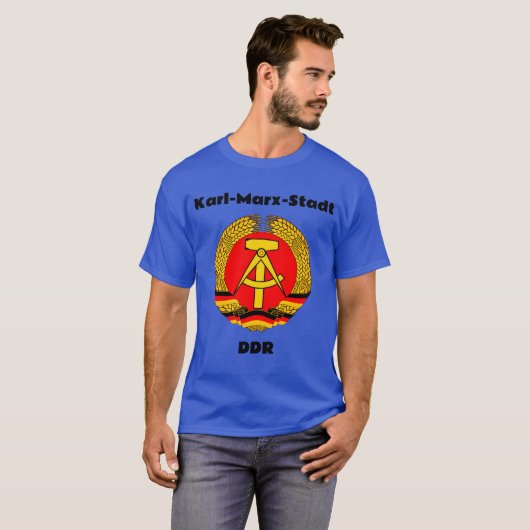 Karl Marx Stadt, DDR, Ostdeutschland, DDR - Chemni T-Shirt (Vorne ganz)
