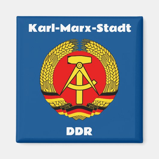 Karl Marx Stadt, Deutsche Republik Magnet (Vorne)