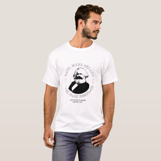KARL MARX TRENNT, KARL MARX ERSETZT T-Shirt (Vorne ganz)