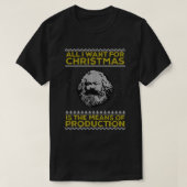 Karl Marx Ugly Christmas Sweater - Alles, wofür ic T-Shirt (Design vorne)