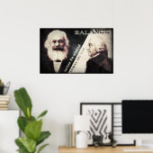 Karl Marx und Adam Smith, der Zen Poster (Heimbüro)