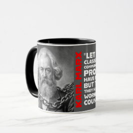 Karl Marx verliert sie Ketten und Arbeiter vereini Tasse