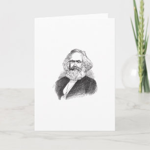 Karl Marx Vintage Karte