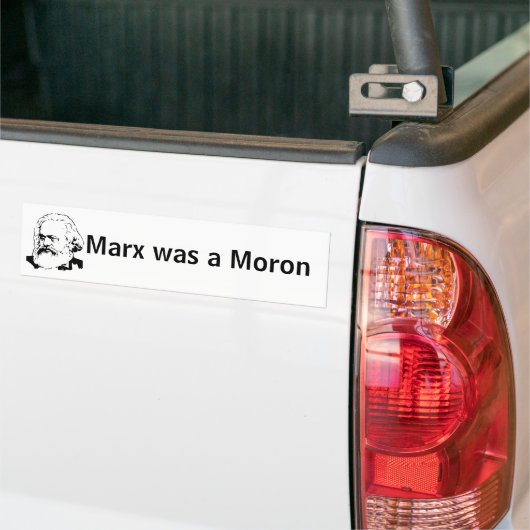 Karl Marx war ein Idiot Autoaufkleber (Auf Lkw)