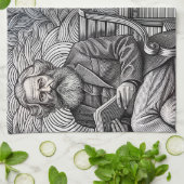 Karl Marx Zitat Design - Seien Sie die Veränderung Geschirrtuch (Gefaltet)