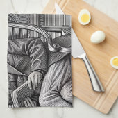 Karl Marx Zitat Design - Seien Sie die Veränderung Geschirrtuch (Viertel Falte)