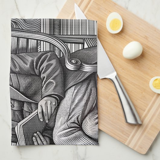 Karl Marx Zitat Design - Seien Sie die Veränderung Geschirrtuch (Viertel Falte)