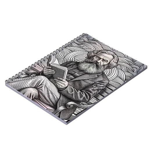 Karl Marx Zitat Design - Seien Sie die Veränderung Notizblock (Linke Seite)