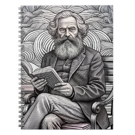 Karl Marx Zitat Design - Seien Sie die Veränderung Notizblock
