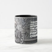 Karl Marx Zitat Design - Seien Sie die Veränderung Tasse (Zentrum)