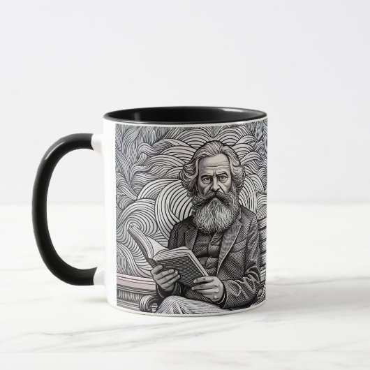 Karl Marx Zitat Design - Seien Sie die Veränderung Tasse (Links)