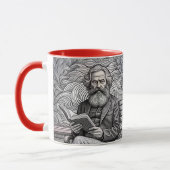 Karl Marx Zitat Design - Seien Sie die Veränderung Tasse (Links)