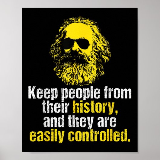 Karl Marx Zitat Funny Sozialistisches Party Dsa Poster (Vorne)