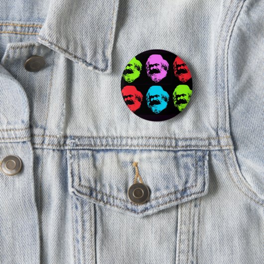 Karl- Marxcollage Button (Beispiel)