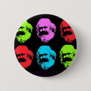 Karl- Marxcollage Button