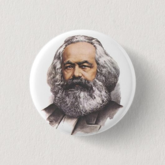 Karl- Marxknopf Button (Vorderseite)