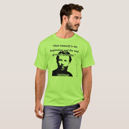 Karl Menger - Mann und Wirtschaft T-Shirt (Vorne ganz)
