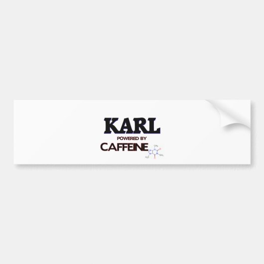Karl trieb durch Koffein an Autoaufkleber (Vorne)