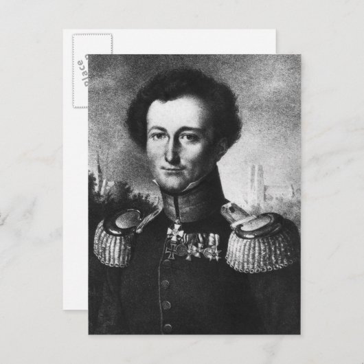 Karl von Clausewitz Postkarte (Vorne/Hinten)