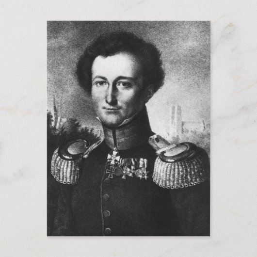 Karl von Clausewitz Postkarte (Vorderseite)