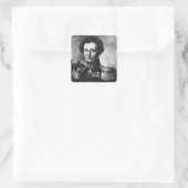 Karl von Clausewitz Quadratischer Aufkleber (Tasche)