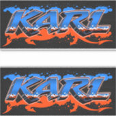 Karl Vorname Name Graffiti Aufkleber Sticker (Vorderseite)