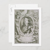 Karl X Gustav (1622-60) König von Schweden, von 'P Postkarte (Vorne/Hinten)