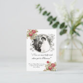 Karl & Zita Katholische Hochzeitskarte Platzkarte (Stehend Vorderseite)