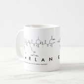 Karlan Peptidname Tasse (Vorderseite Links)
