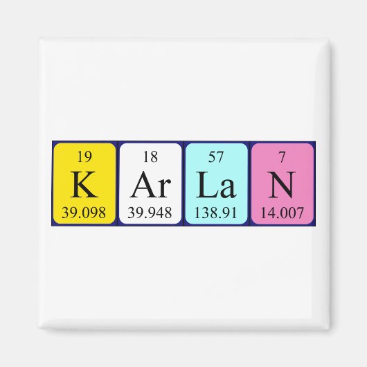 Karlan Periodenmagnet Magnet (Vorne)