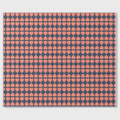 ‘Karlek’ Heart Pattern matte gift Wrapping  Paper Geschenkpapier (Flach)