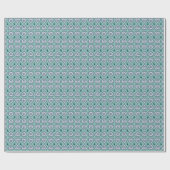 ‘Karlek’ Heartt  gift wrapping Paper (navy, teal) Geschenkpapier (Flach)
