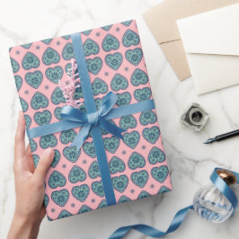 ‘Karlek’ Herz-Muster-Geschenkverpackung  Geschenkpapier