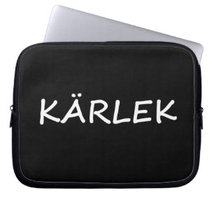 Kärlek, schwedische Liebe Laptopschutzhülle