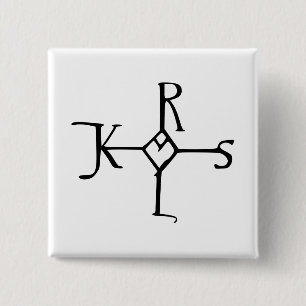 Karlemagne-Monogramm Button