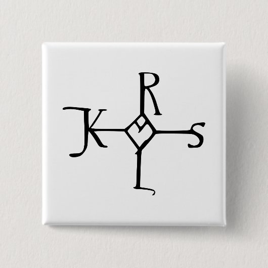 Karlemagne-Monogramm Button (Vorderseite)