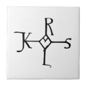 Karlemagne-Monogramm Fliese (Vorderseite)
