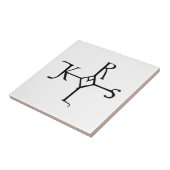 Karlemagne-Monogramm Fliese (Seite)