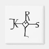 Karlemagne-Monogramm Magnet (Vorne)