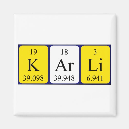 Karli Periodenmagnet Magnet (Vorne)