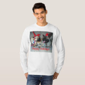 Karli u. Bubba, frohe Feiertage! T-Shirt (Vorne ganz)