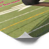 Karlie Harman Football Poster mit Zitat (Ecke)