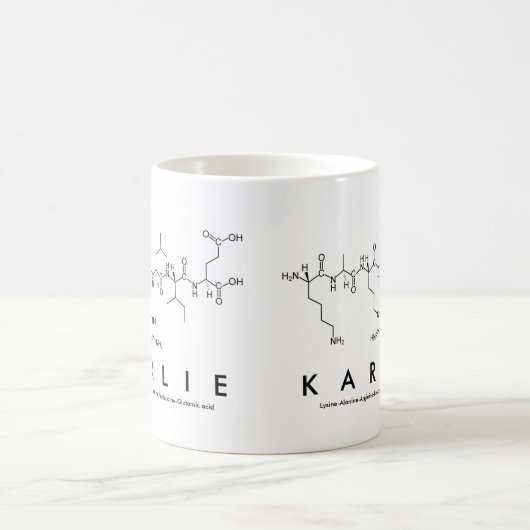 Karlie Peptid-Namen-Tasse Kaffeetasse (Mittel)