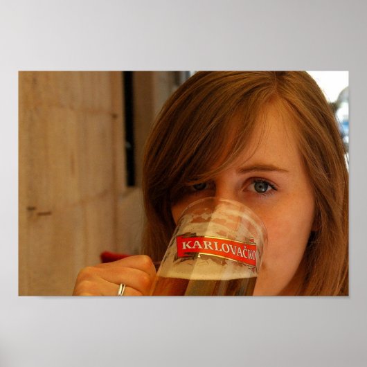 Karlovacko Girl Poster (Vorne)